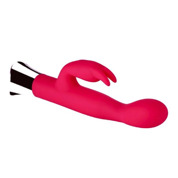Loving Joy 10 Function Slim Silicone Rabbit Vibrator Pink