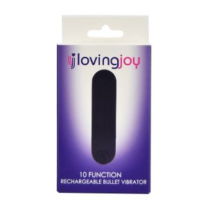 Loving Joy 10 Function Rechargeable Bullet Vibrator Black