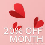 Valentines Day 20% Off